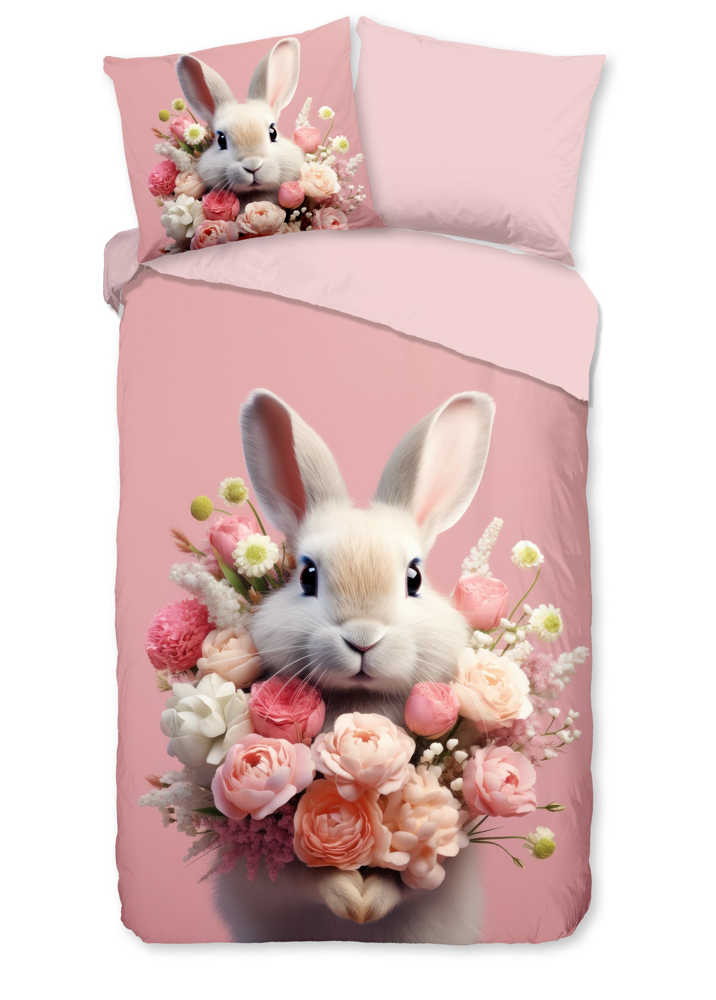 Kinderdekbedovertrek Pure microvezel Cathy - 1 persoons 140Ã—200/220 cm