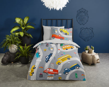 Kinderdekbedovertrek Pure microvezel Voyage - 1 persoons 140Ã—200/220 cm