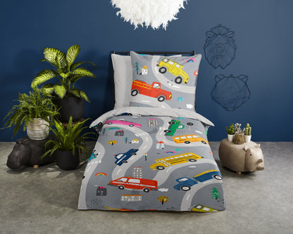 Kinderdekbedovertrek Pure microvezel Voyage - Duitsland 135x200 + 1* 80x80 cm