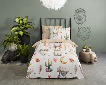 Kinderdekbedovertrek Good Morning Luz - 1 persoons 140Ã—200/220 cm