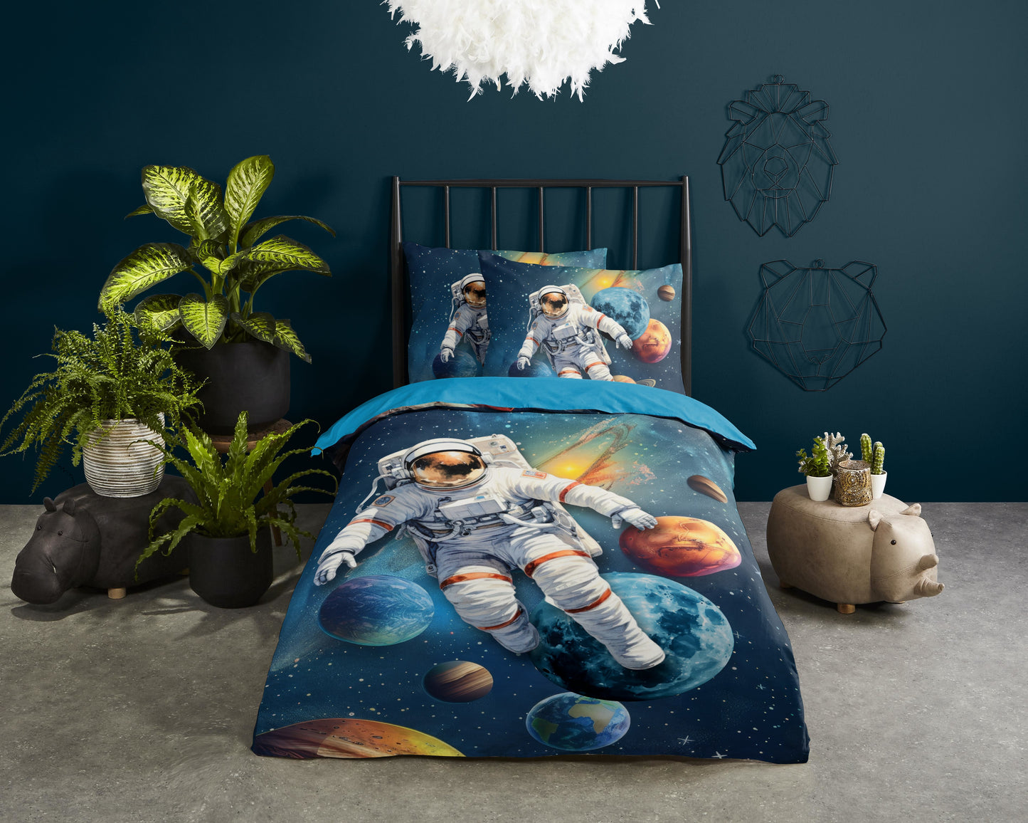 Kinderdekbedovertrek Pure microvezel Saros - 1 persoons 140Ã—200/220 cm