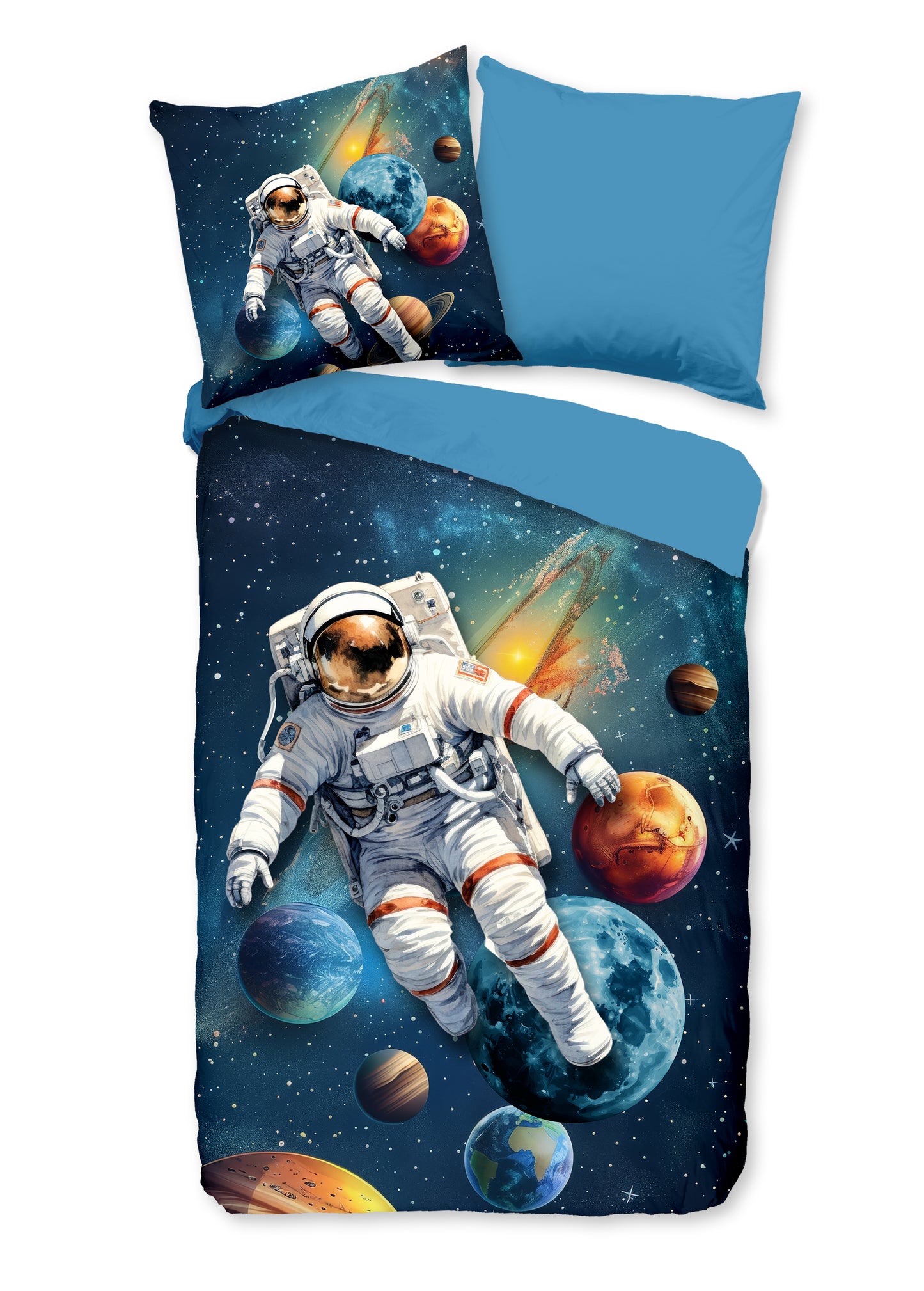 Kinderdekbedovertrek Pure microvezel Saros - Duitsland 135x200 + 1* 80x80 cm