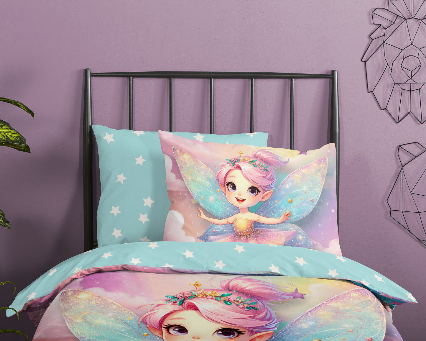 Kinderdekbedovertrek Good Morning Twinkle - 1 persoons 140Ã—200/220 cm