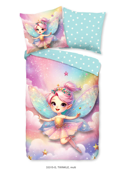 Kinderdekbedovertrek Good Morning Twinkle - Duitsland 135x200 + 1* 80x80 cm
