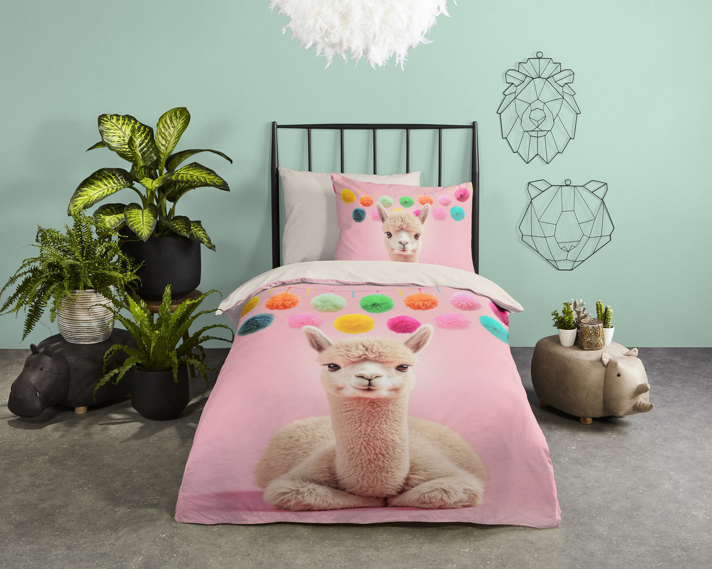 Kinderdekbedovertrek Pure microvezel Relaxing - 1 persoons 140Ã—200/220 cm