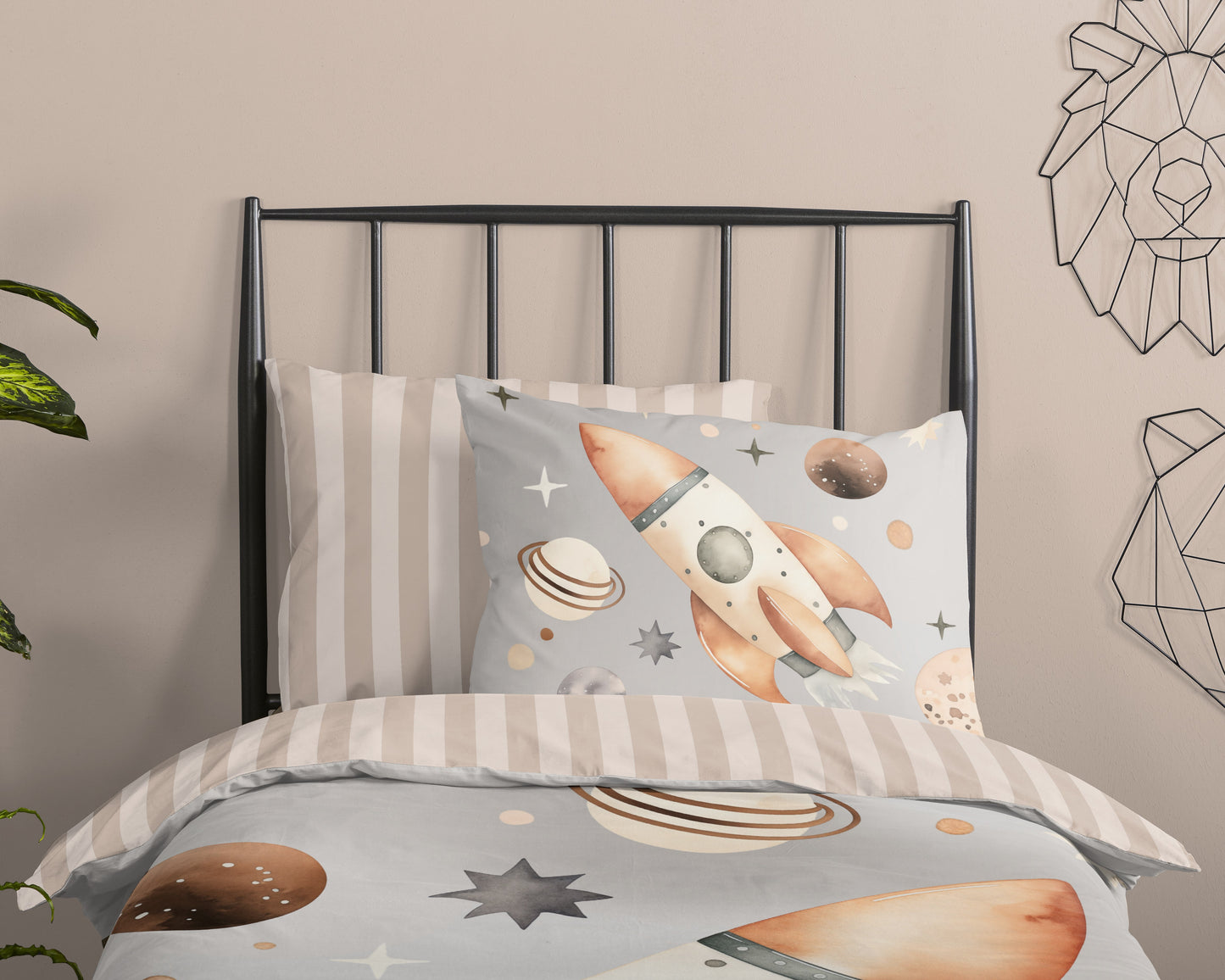 Kinderdekbedovertrek Good Morning Explore - 1 persoons 140Ã—200/220 cm