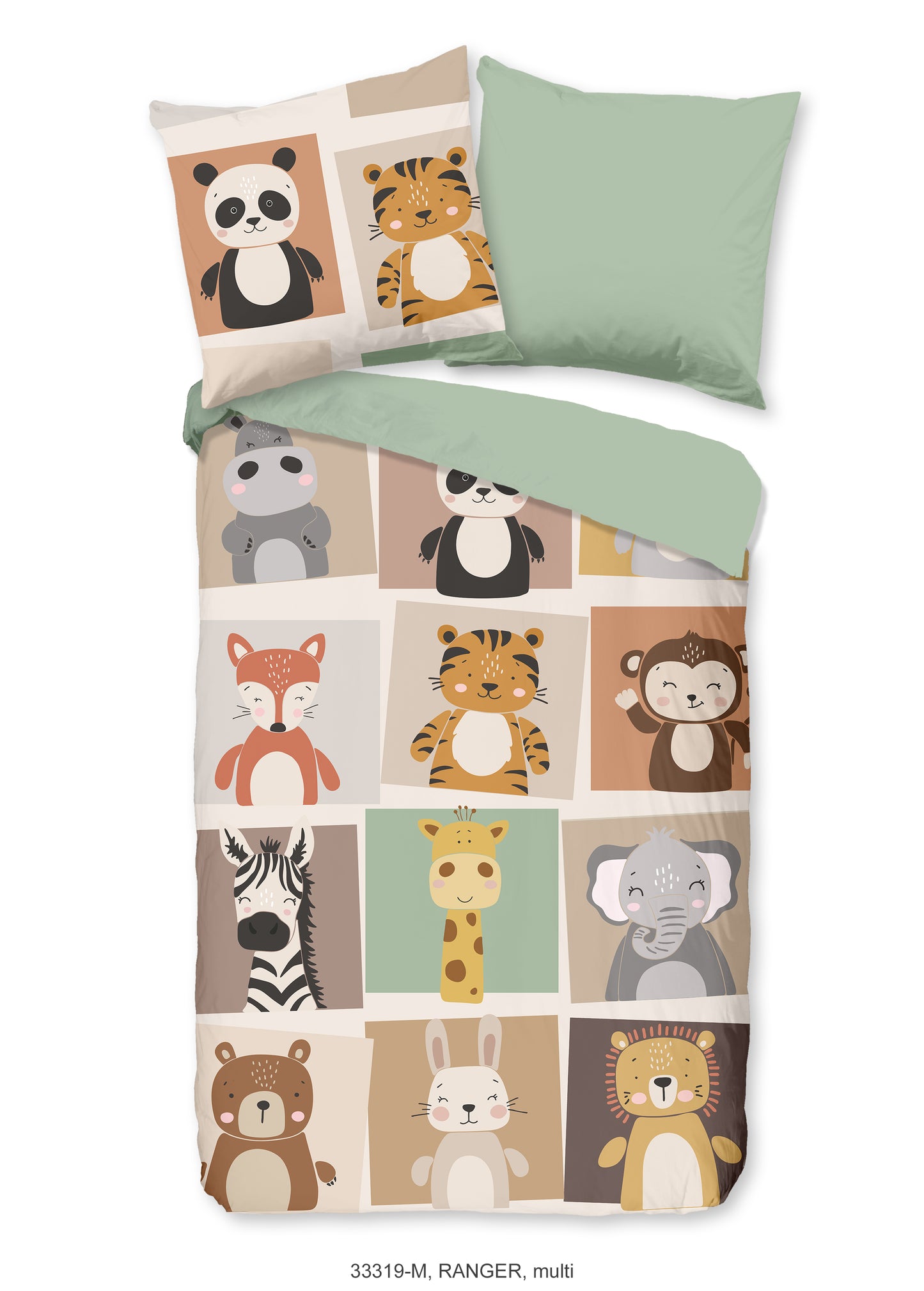 Kinderdekbedovertrek Pure microvezel Ranger - Duitsland 135x200 + 1* 80x80 cm
