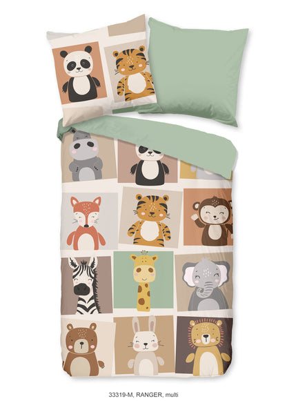 Kinderdekbedovertrek Pure microvezel Ranger - Duitsland 135x200 + 1* 80x80 cm