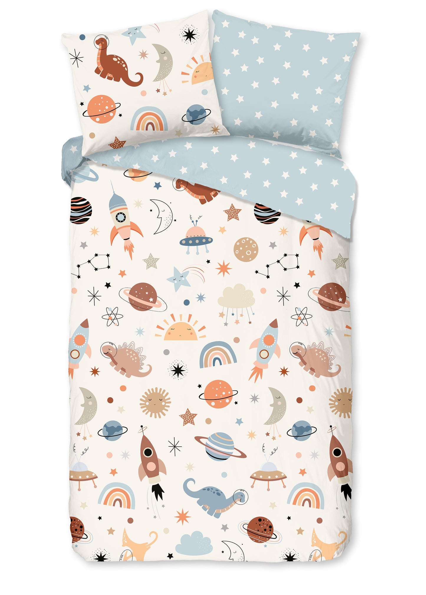 Kinderdekbedovertrek Good Morning Eclips - 1 persoons 140Ã—200/220 cm