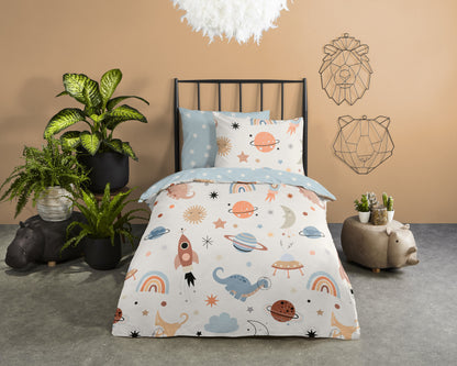 Kinderdekbedovertrek Good Morning Eclips - Peuter 120x150 cm