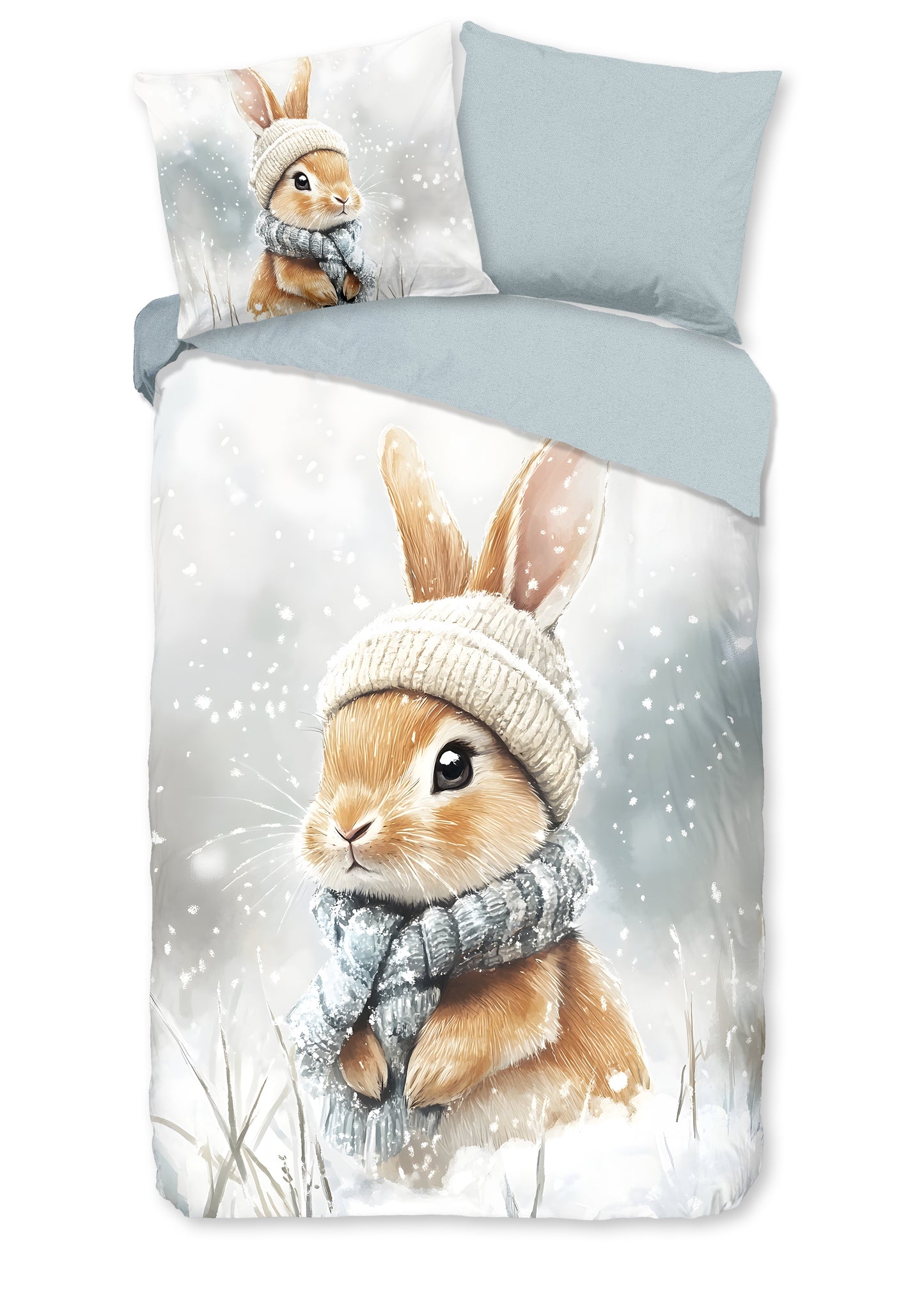 Kinderdekbedovertrek Good Morning Flanel Idun - 1 persoons 140Ã—200/220 cm