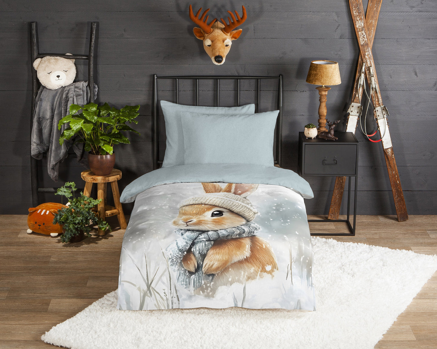 Kinderdekbedovertrek Good Morning Flanel Idun - Oostenrijk 140x200 + 1* 70x90 cm