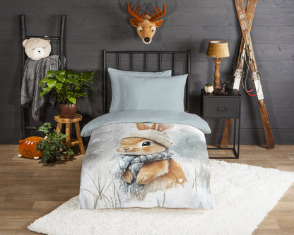 Kinderdekbedovertrek Good Morning Flanel Idun - Oostenrijk 140x200 + 1* 70x90 cm