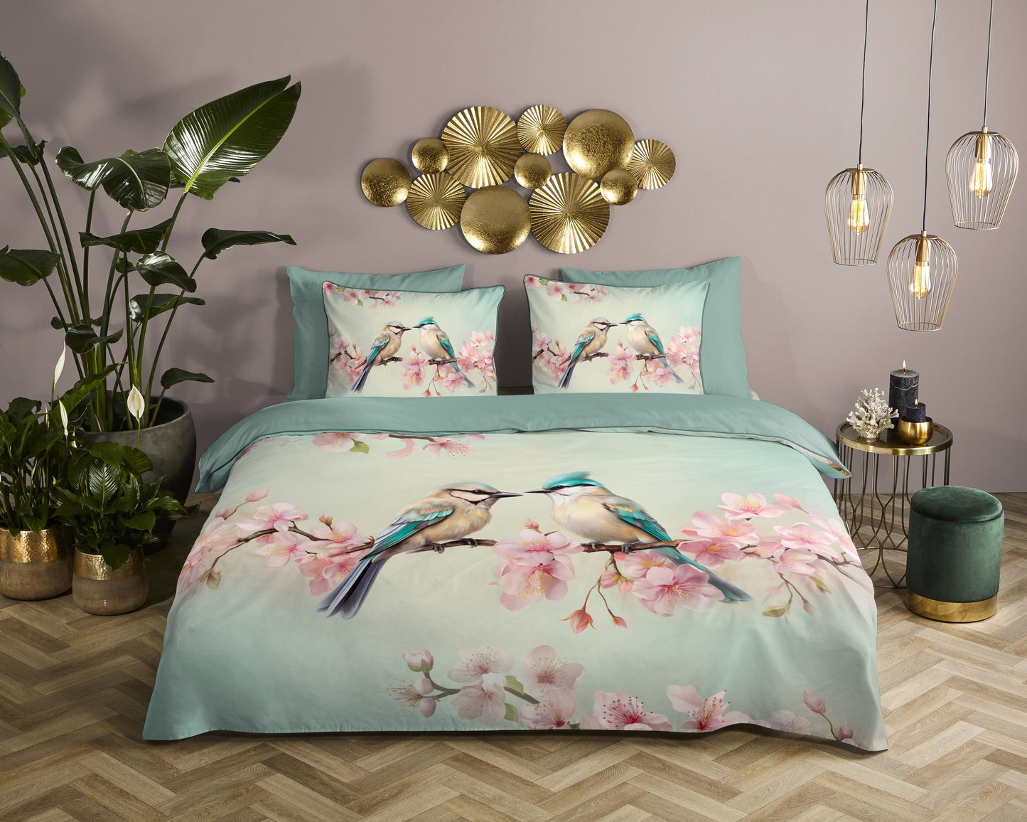 Dekbedovertrek Descanso Minne - 1 persoons 140Ã—200/220 cm