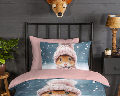 Kinderdekbedovertrek Good Morning Flanel Sofia - 1 persoons 140Ã—200/220 cm