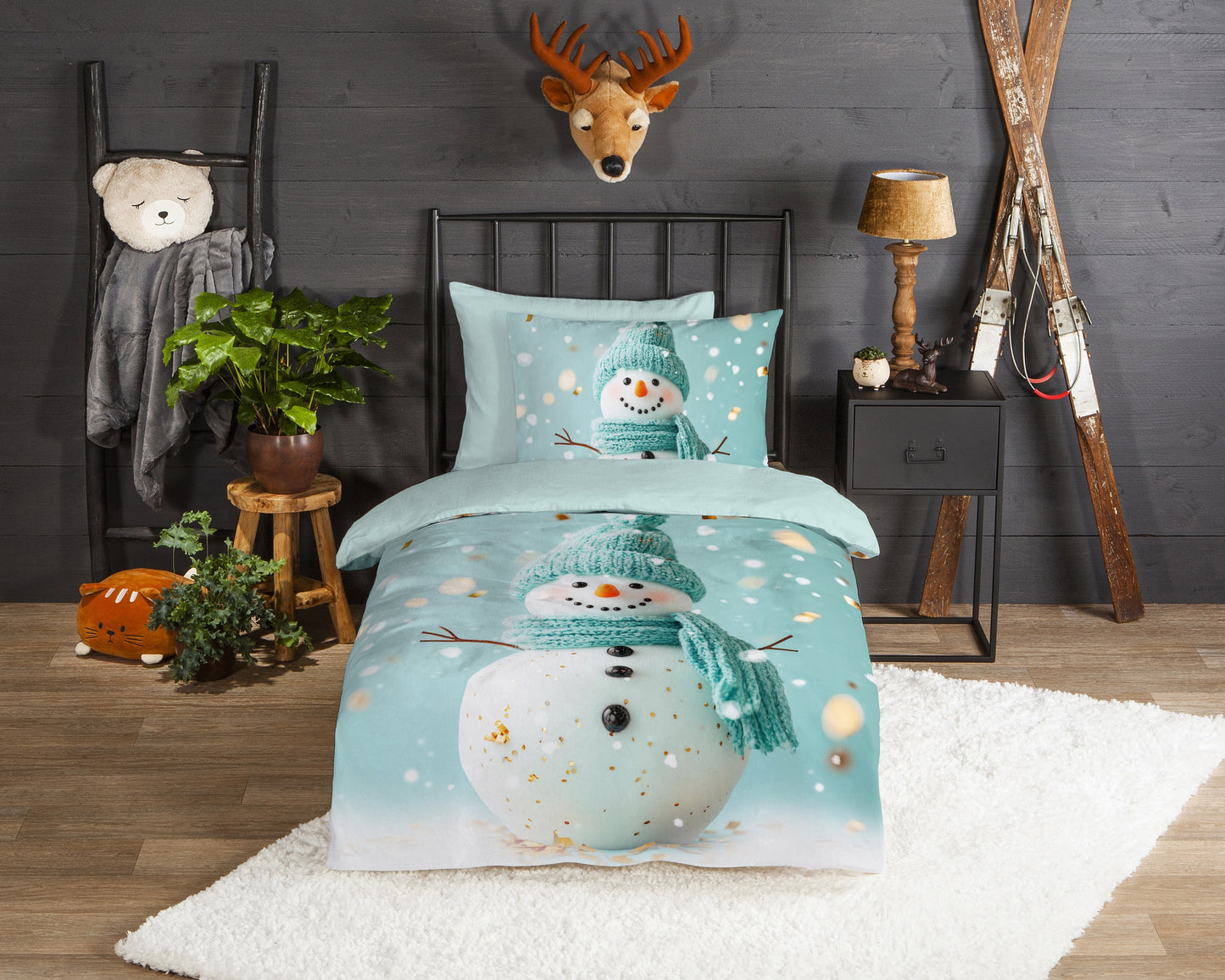 Kinderdekbedovertrek Good Morning Flanel Pierre - 1 persoons 140Ã—200/220 cm