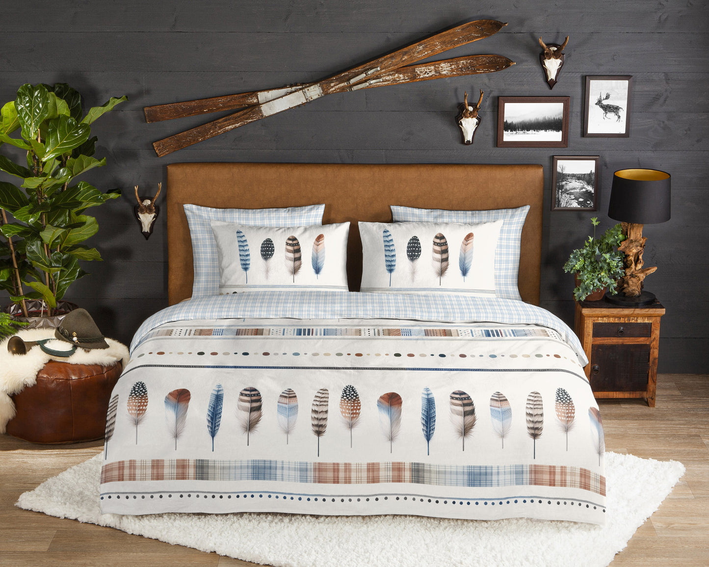 Dekbedovertrek Good Morning Flanel Niba - 2 persoons 200x200/220 cm