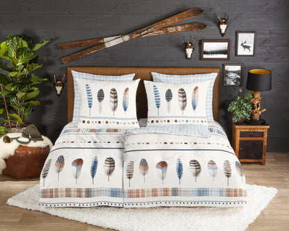 Dekbedovertrek Good Morning Flanel Niba - Duitsland 200x200 + 2* 80x80 cm