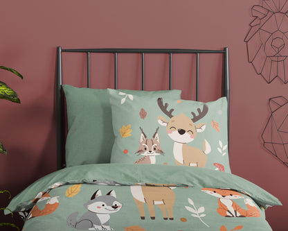 Kinderdekbedovertrek Good Morning Ville - 1 persoons 140Ã—200/220 cm