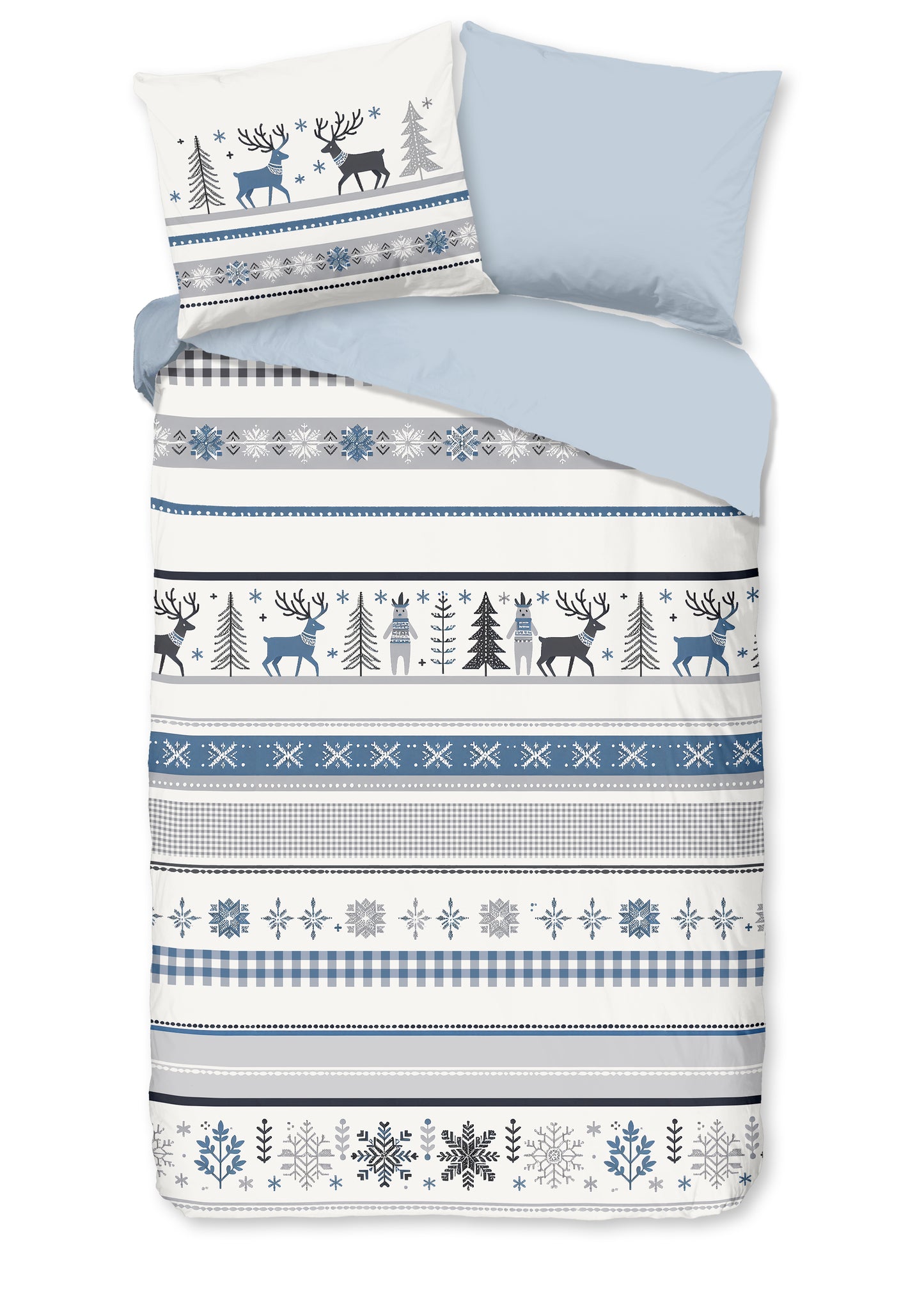 Dekbedovertrek Good Morning Flanel Aila - 1 persoons 140Ã—200/220 cm