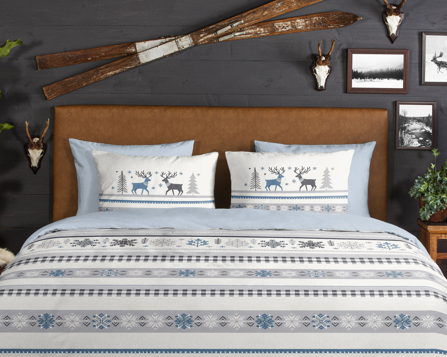 Dekbedovertrek Good Morning Flanel Aila - 1 persoons 140Ã—200/220 cm