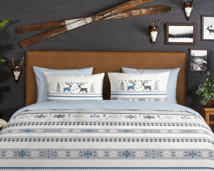 Dekbedovertrek Good Morning Flanel Aila - Lits jumeaux XL 260x200/220 cm