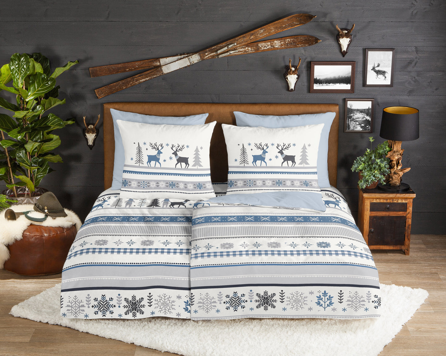 Dekbedovertrek Good Morning Flanel Aila - Duitsland 155x220 + 1* 80x80 cm
