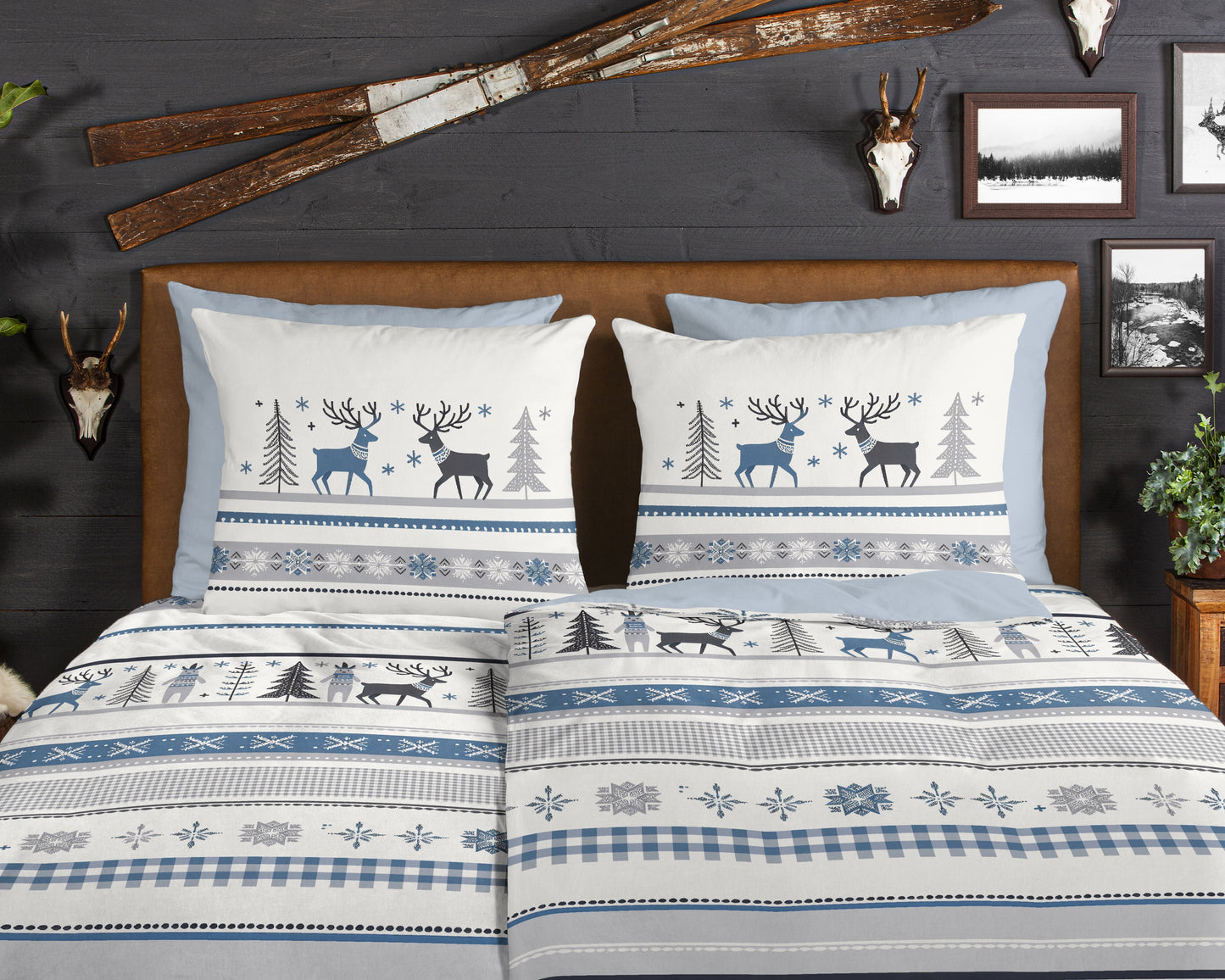 Dekbedovertrek Good Morning Flanel Aila - Duitsland 155x220 + 1* 80x80 cm
