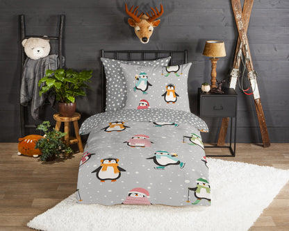 Kinderdekbedovertrek Good Morning Flanel Liam - Duitsland 135x200 + 1* 80x80 cm