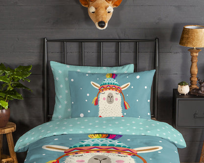 Kinderdekbedovertrek Good Morning Flanel Borax - 1 persoons 140Ã—200/220 cm