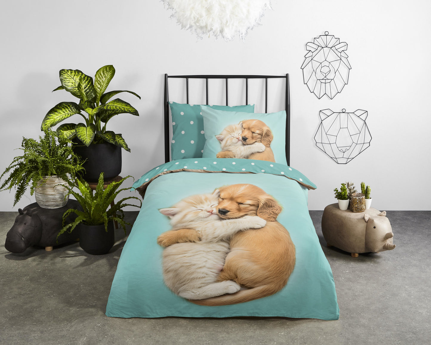 Kinderdekbedovertrek Good Morning Paxy - 1 persoons 140Ã—200/220 cm
