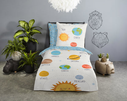 Kinderdekbedovertrek Good Morning Astra - Duitsland 135x200 + 1* 80x80 cm