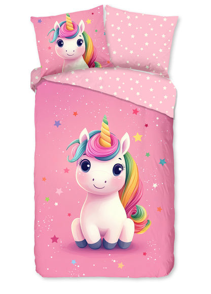 Kinderdekbedovertrek Good Morning Daya flanel - 1 persoons 140Ã—200/220 cm