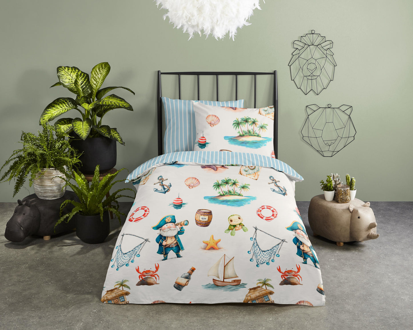 Kinderdekbedovertrek Good Morning Capi - 1 persoons 140Ã—200/220 cm