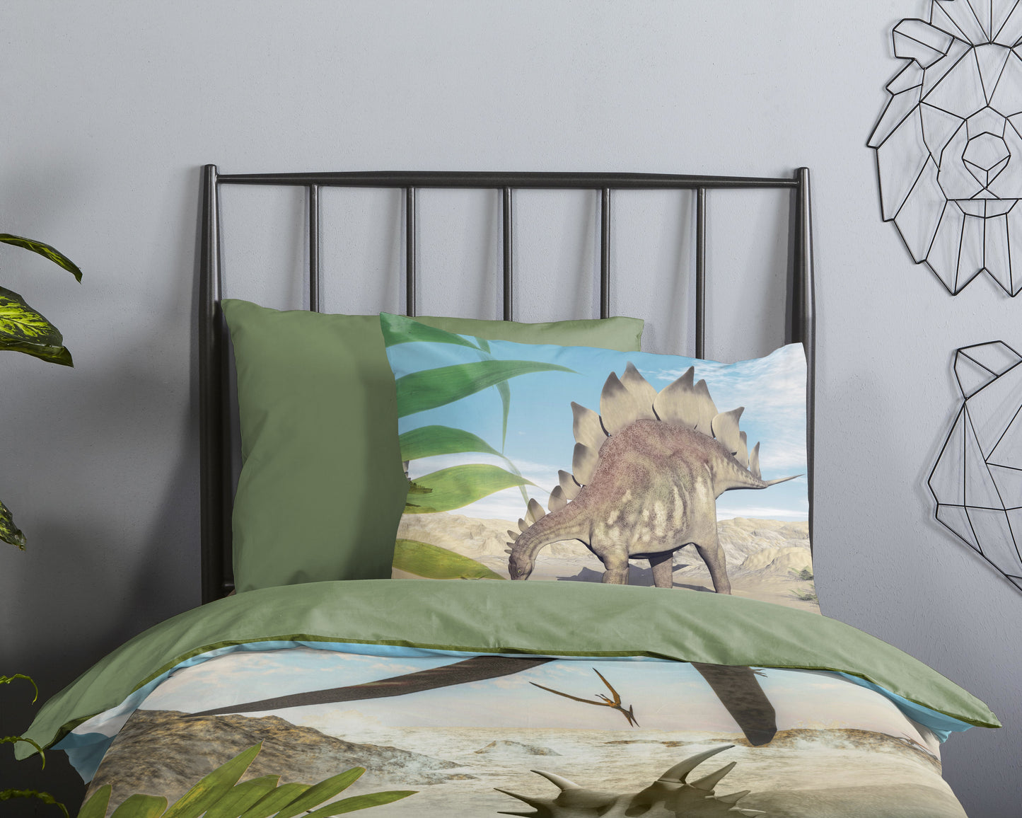 Kinderdekbedovertrek ZouZou Dinoworld - 1 persoons 140Ã—200/220 cm