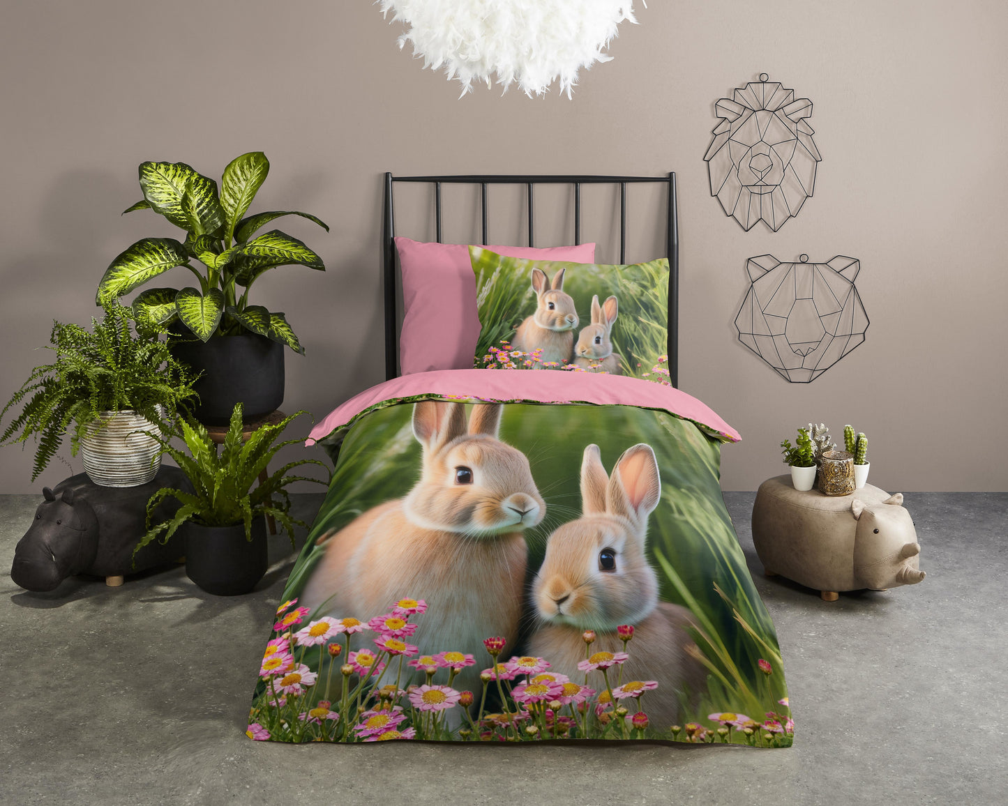 Kinderdekbedovertrek Pure Izzy - 1 persoons 140Ã—200/220 cm
