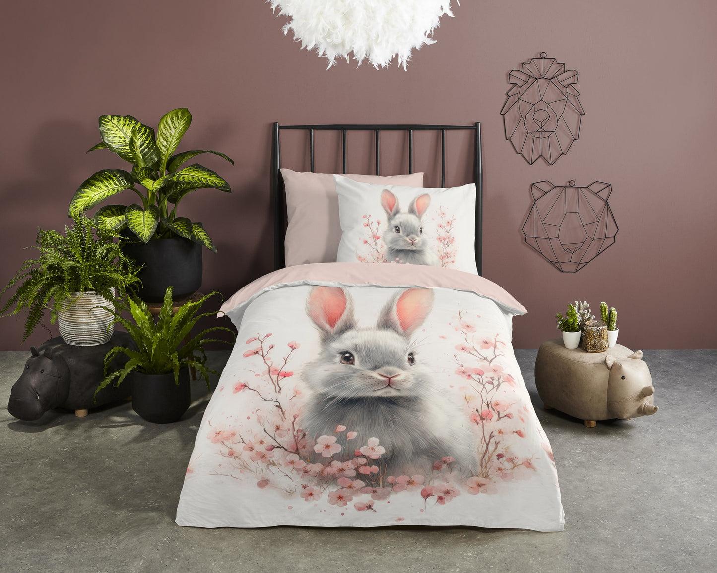 Kinderdekbedovertrek Good Morning Fien - 1 persoons 140Ã—200/220 cm