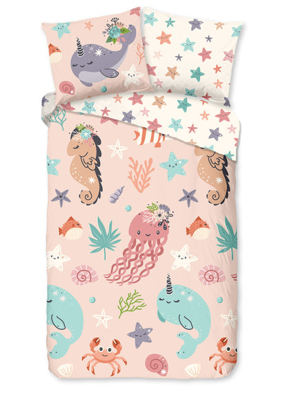 Kinderdekbedovertrek Good Morning Loua - 1 persoons 140Ã—200/220 cm