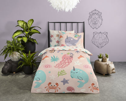 Kinderdekbedovertrek Good Morning Loua - 1 persoons 140Ã—200/220 cm