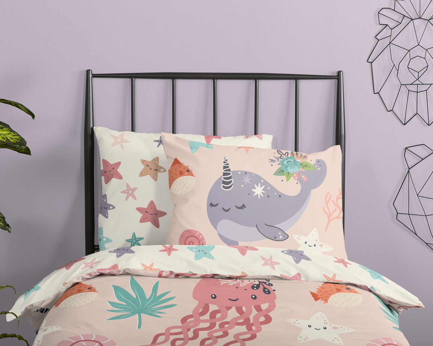 Kinderdekbedovertrek Good Morning Loua - 1 persoons 140Ã—200/220 cm