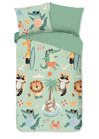 Kinderdekbedovertrek Good Morning Soleil - 1 persoons 140Ã—200/220 cm