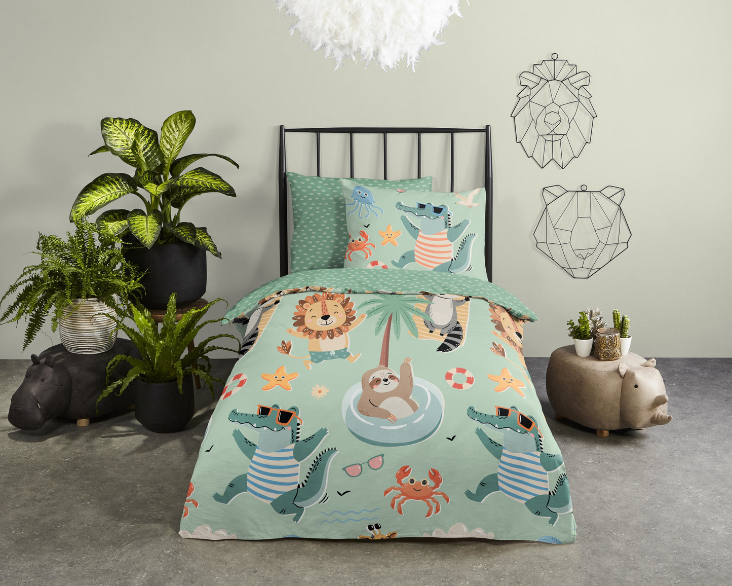 Kinderdekbedovertrek Good Morning Soleil - 1 persoons 140Ã—200/220 cm