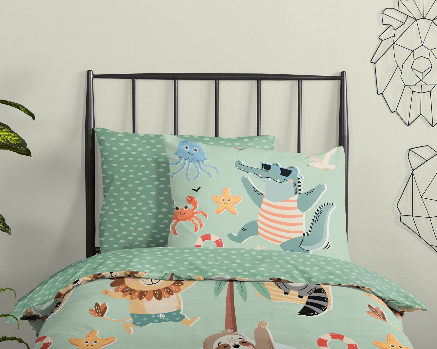 Kinderdekbedovertrek Good Morning Soleil - 1 persoons 140Ã—200/220 cm