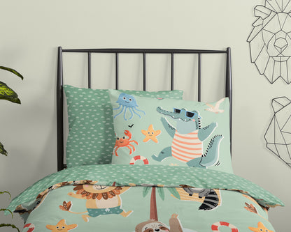 Kinderdekbedovertrek Good Morning Soleil - 1 persoons 140Ã—200/220 cm