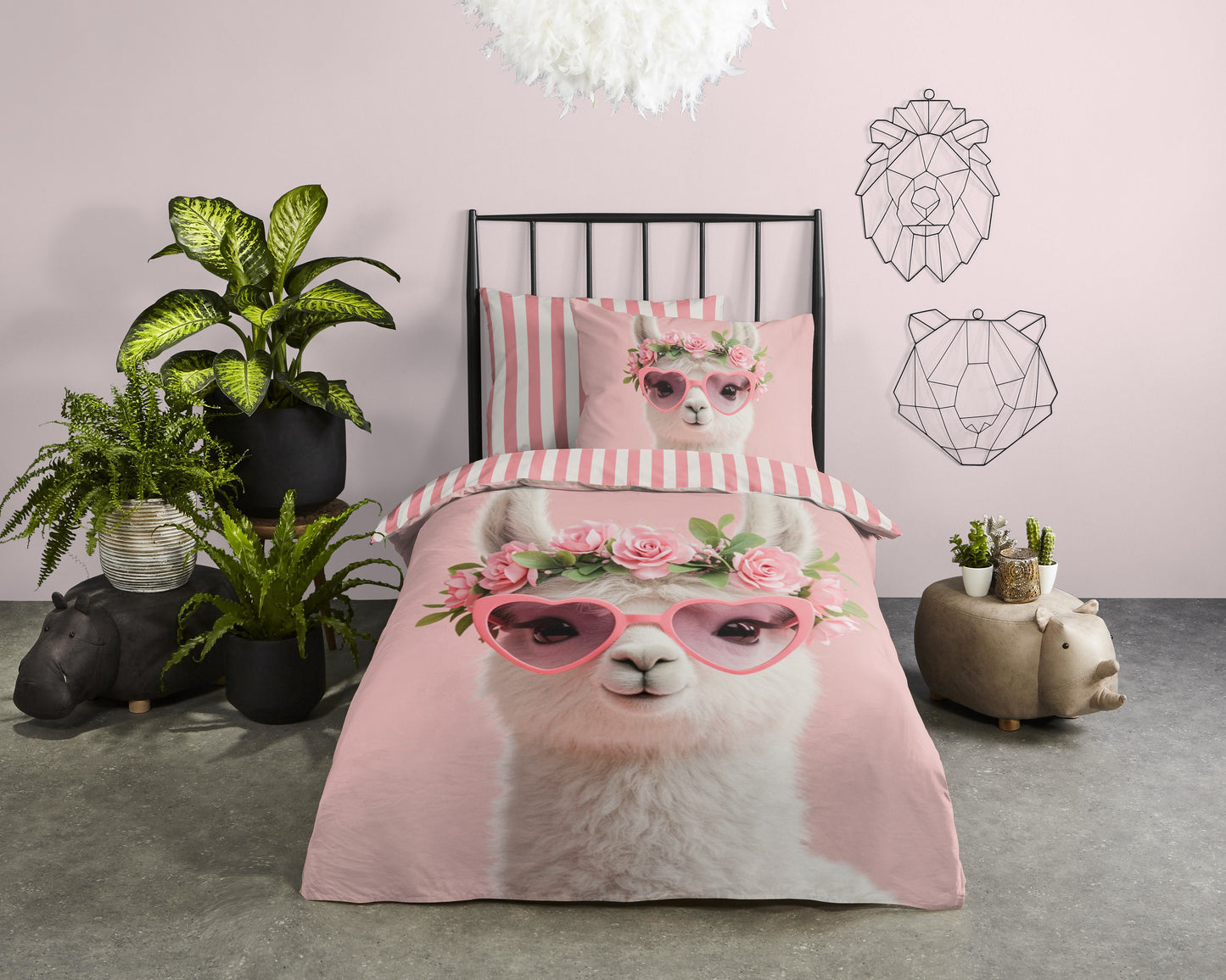 Kinderdekbedovertrek Pure Moni - 1 persoons 140Ã—200/220 cm