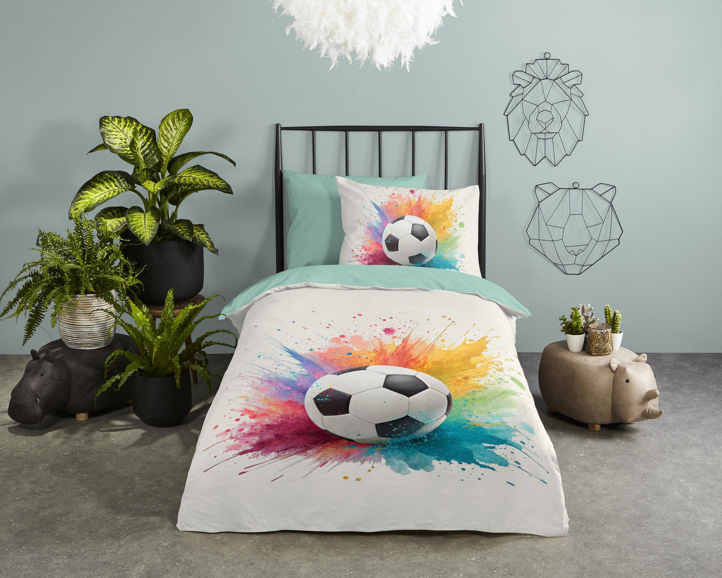 Kinderdekbedovertrek Good Morning Counter - 1 persoons 140Ã—200/220 cm