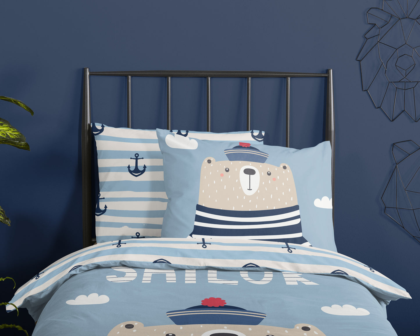 Kinderdekbedovertrek Good Morning Captain - 1 persoons 140Ã—200/220 cm