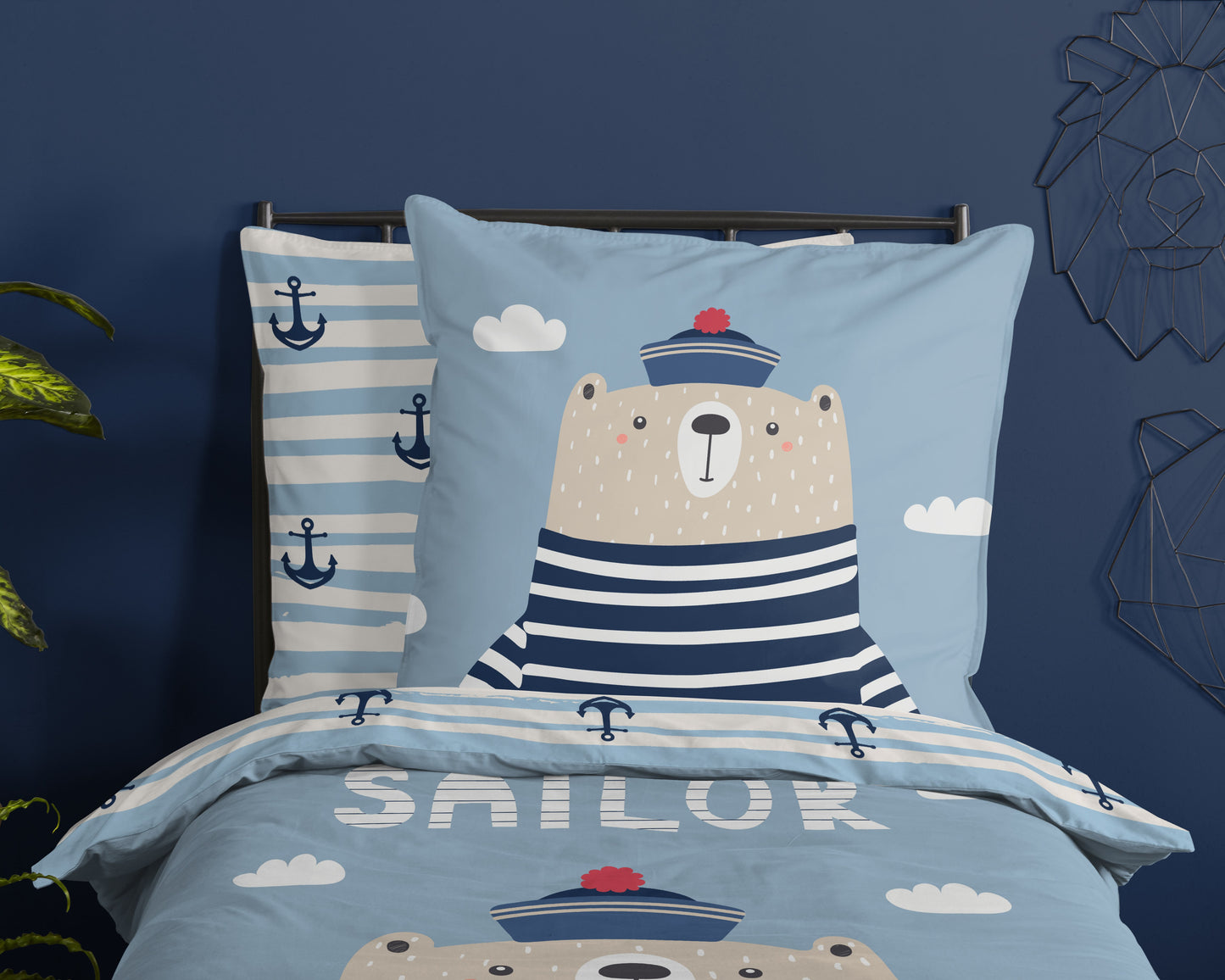 Kinderdekbedovertrek Good Morning Captain - Duitsland 135x200 + 1* 80x80 cm