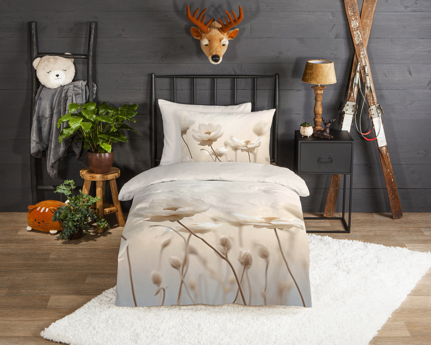 Dekbedovertrek Good Morning Lilith flanel - 1 persoons 140Ã—200/220 cm