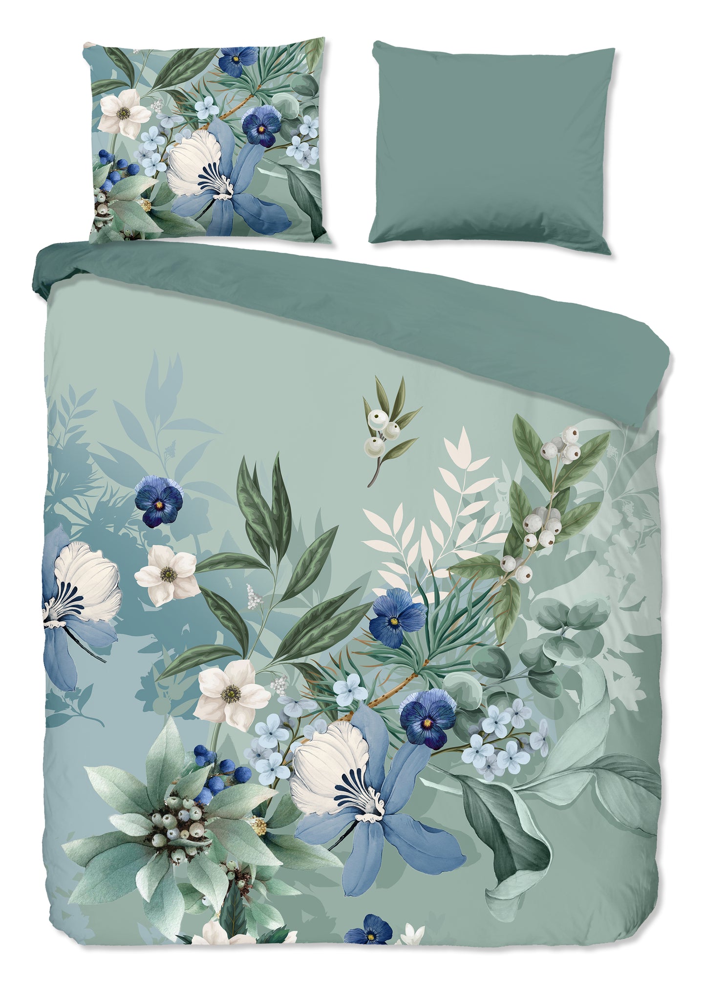 Dekbedovertrek Good Morning Farren flanel - Lits jumeaux 240x200/220 cm